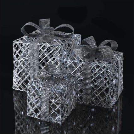 Decoração LED de Natal 72xLED/1,35W/230V prateada