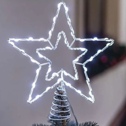 Decoração de Natal LED para exterior 30xLED/4W/30V IP44 branco frio