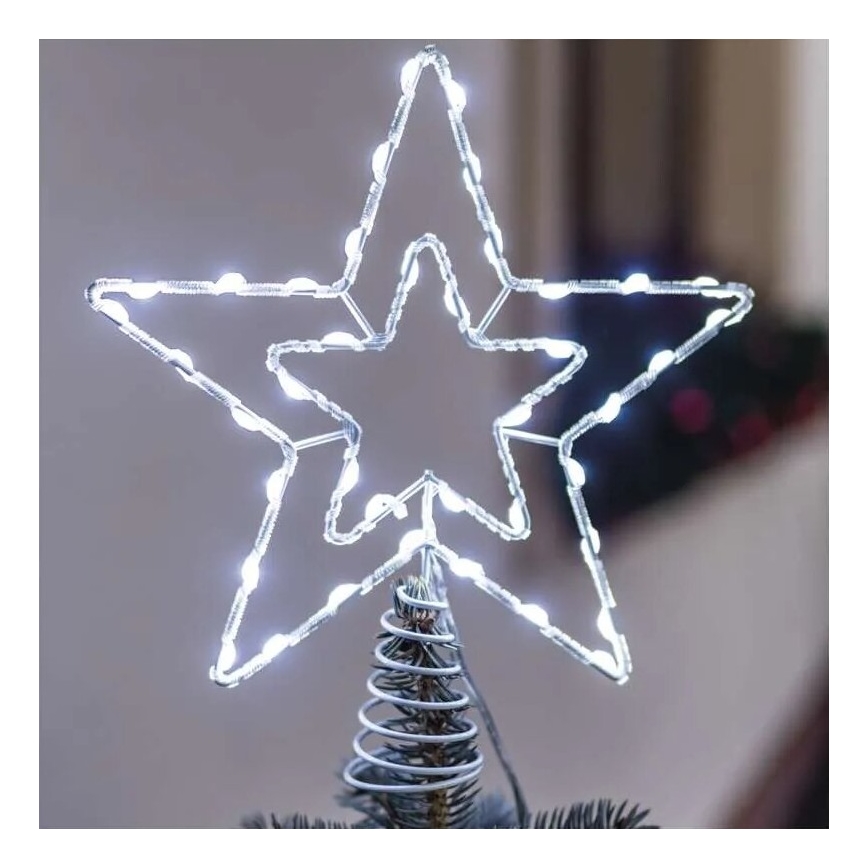 Decoração de Natal LED para exterior 30xLED/4W/30V IP44 branco frio