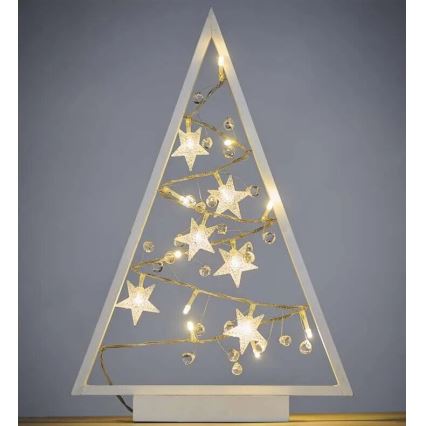 Decoração de Natal LED 15xLED/2xAA árvore de Natal
