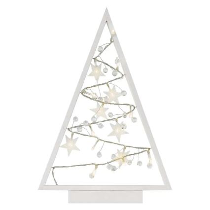 Decoração de Natal LED 15xLED/2xAA árvore de Natal
