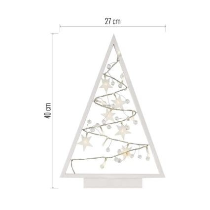 Decoração de Natal LED 15xLED/2xAA árvore de Natal