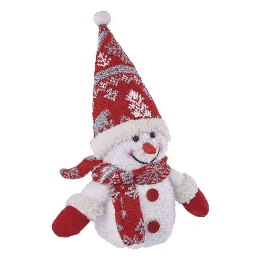 Decoração de Natal LED 4xLED/3xAAA boneco de neve