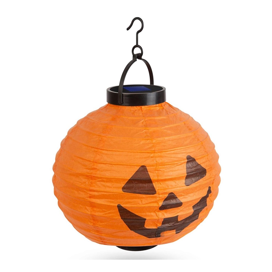 Decoração solar LED HALLOWEEN LED/150 mAh IP44 abóbora