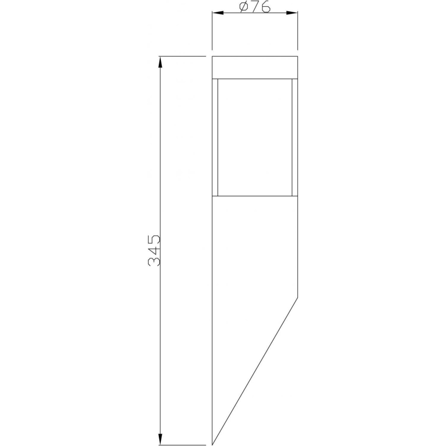 Deko-Light 731106 - Iluminação de parede exterior PORRIMA 1xGU10/5W/230V IP44 cromado mate