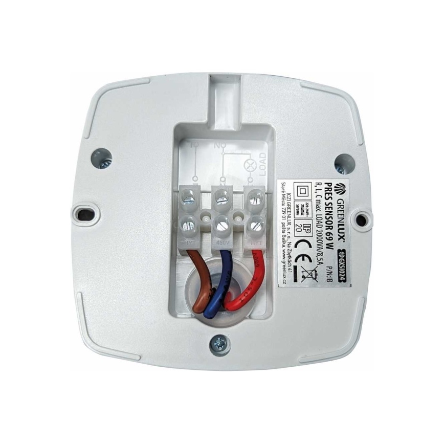 Detector de presença PRES SENSOR 2000W branco