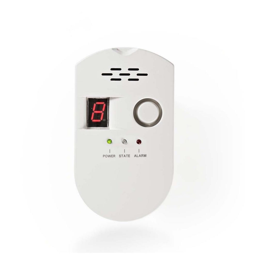 Detetor de gás - LPG, gás natural, gás de carvão 230V/85dB