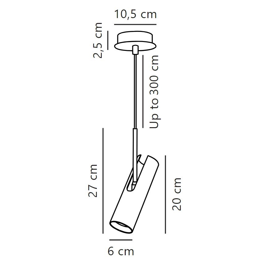 DFTP by Nordlux - Candeeiro suspenso MIB 1xGU10/8W/230V branco