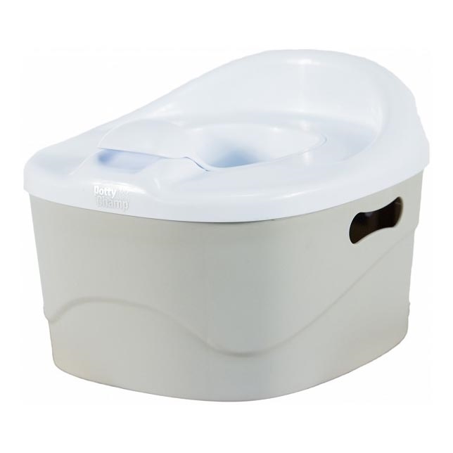 DiaperChamp - Assento para casa de banho 3em1 POTTYCHAMP cinzento