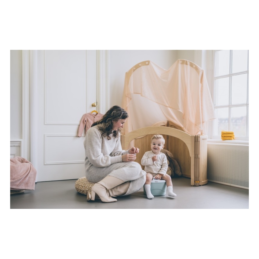 DiaperChamp - Assento para casa de banho 3em1 POTTYCHAMP cinzento