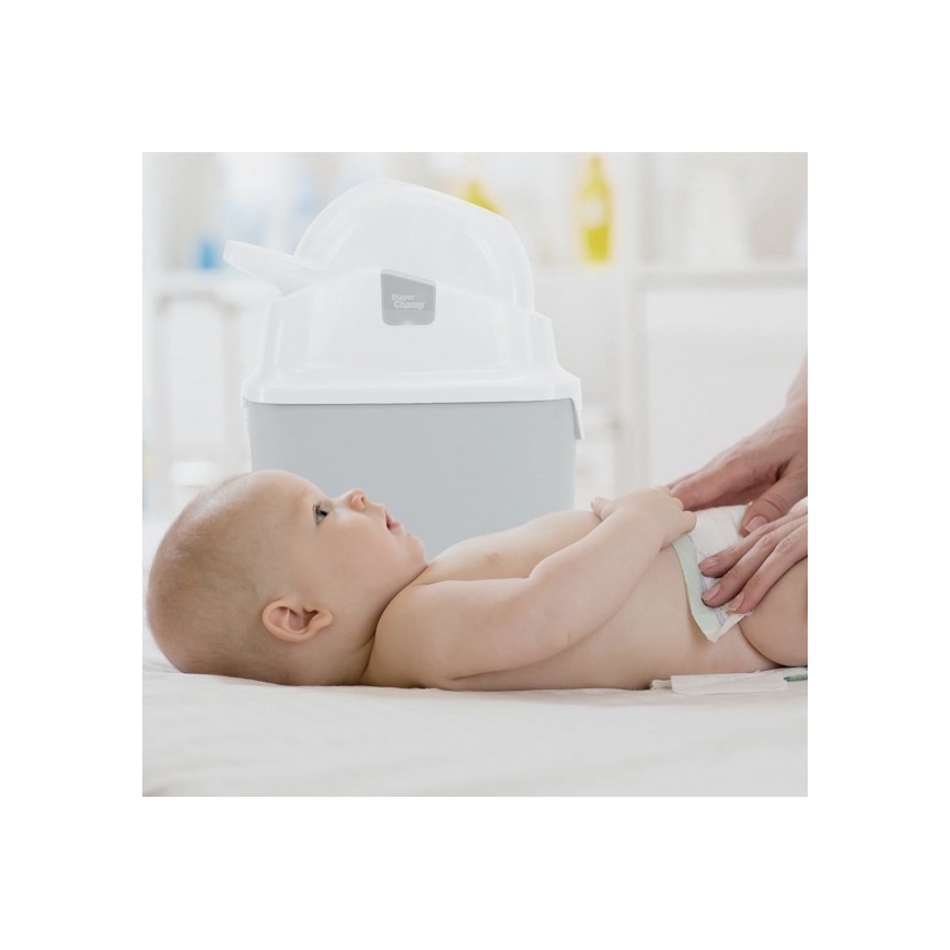DiaperChamp - Caixote do lixo para fraldas ONE branco