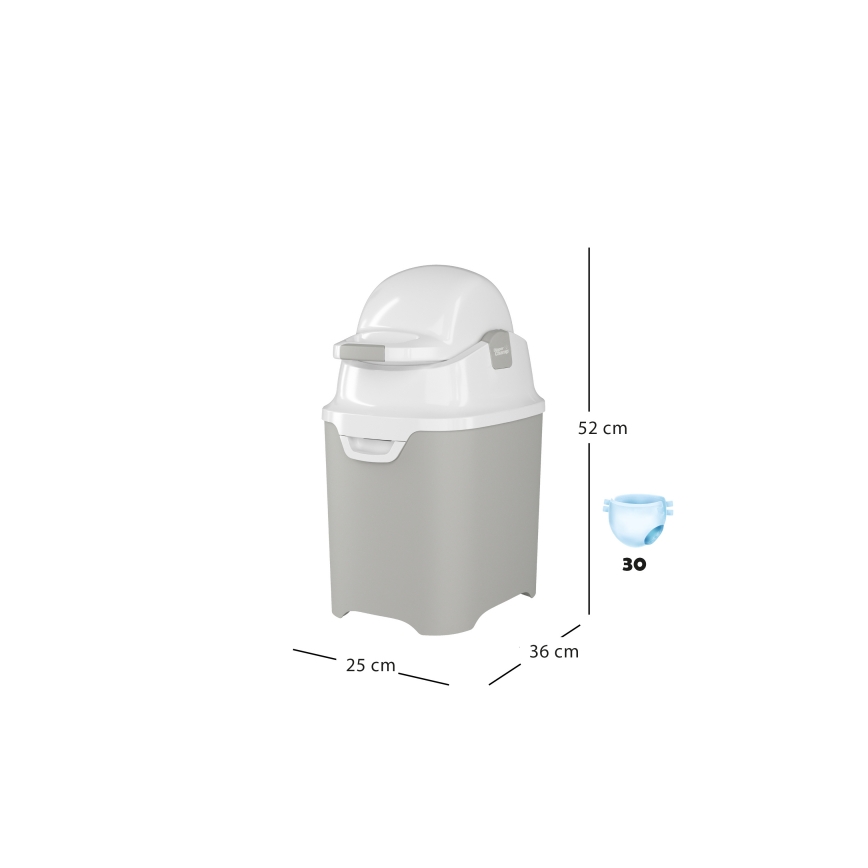DiaperChamp - Caixote do lixo para fraldas ONE branco