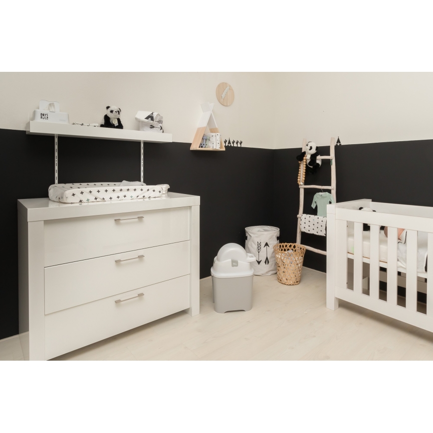DiaperChamp - Caixote do lixo para fraldas ONE cinzento