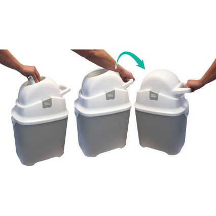 DiaperChamp - Caixote do lixo para fraldas ONE cinzento