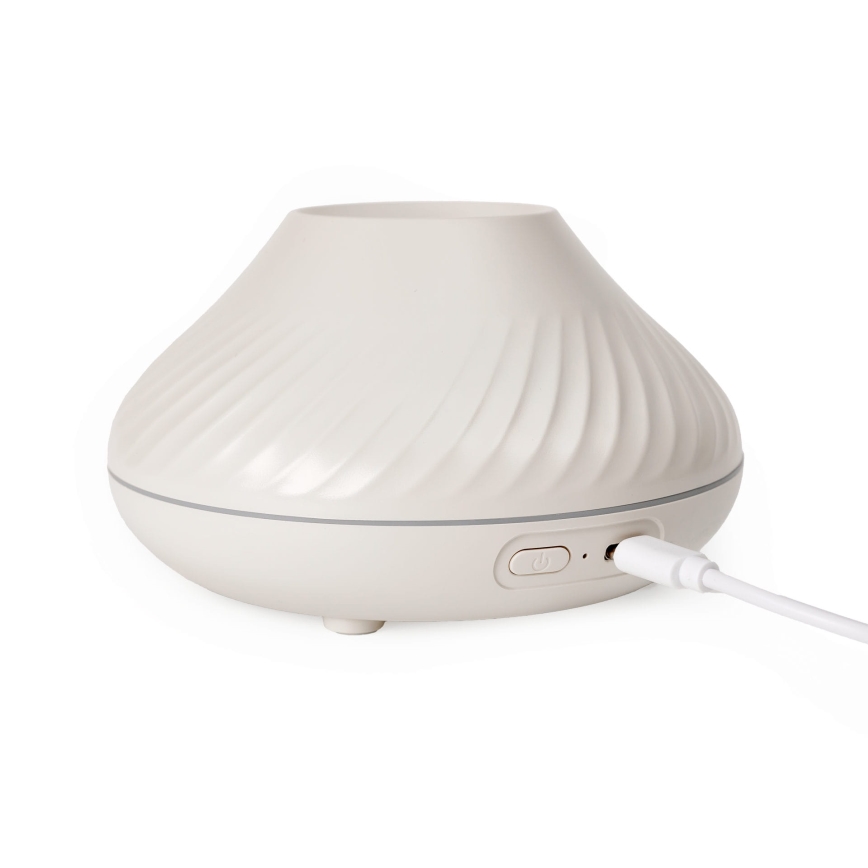 Difusor de aromas LED RGB com imitação de chamas LED/6,5W/5V 130ml branco