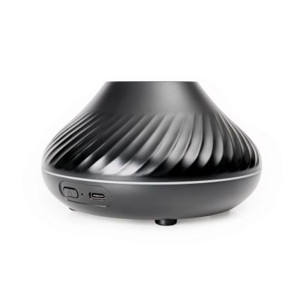 Difusor de aromas LED RGB com imitação de chamas LED/6,5W/5V 130ml preto