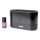 Difusor de aromas LED RGB  ultrassónico e humidificador de ar com retroiluminação 180ml preto