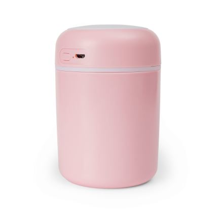 Difusor de aromas LED RGB  ultrassónico e humidificador de ar LED/2W 300ml rosa