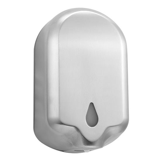 Dispensador de desinfetante 14x23,5 cm, aço inoxidável/prateado