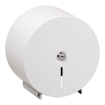 Dispensador de papel 20x20 cm, aço inoxidável/branco