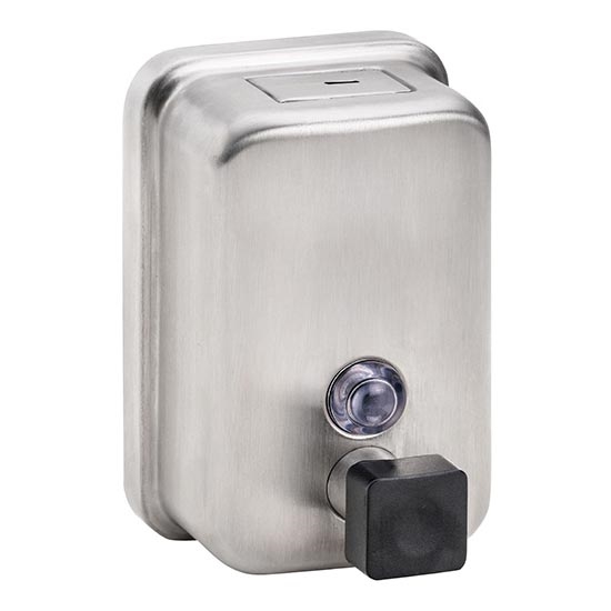 Dispensador de sabão 9,7x15 cm inox/prateado