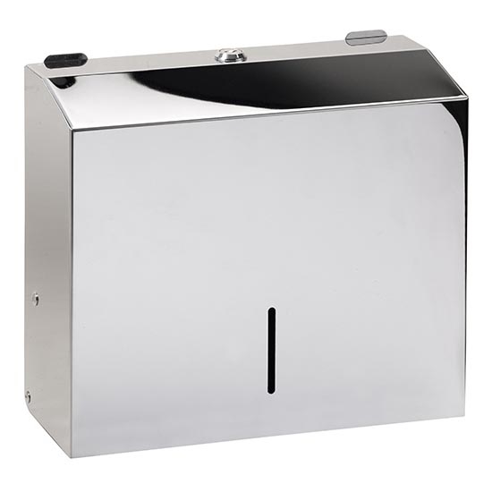 Dispensador de toalhas 28x24,5 cm aço inoxidável/prateado