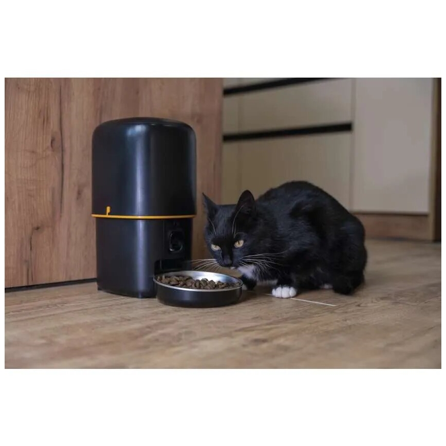 Distribuidor automático de alimentos com microfone e câmara 4l/5V/3xD Wi-Fi