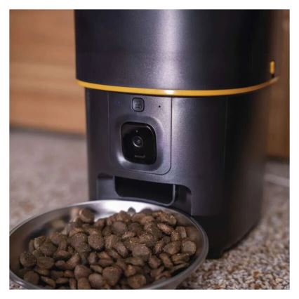 Distribuidor automático de alimentos com microfone e câmara 4l/5V/3xD Wi-Fi