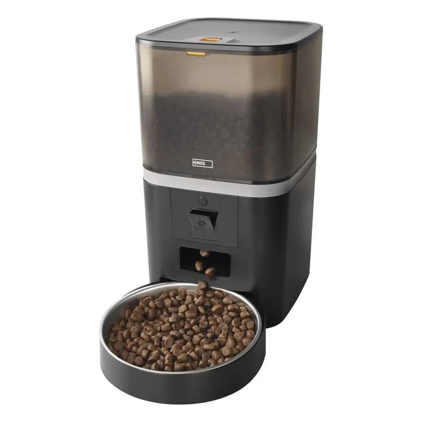 Distribuidor automático de alimentos com microfone e câmara 6l/5V/4xAA Wi-Fi