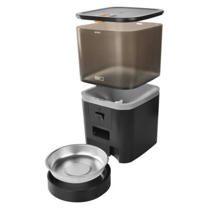 Distribuidor automático de alimentos com microfone e câmara 6l/5V/4xAA Wi-Fi