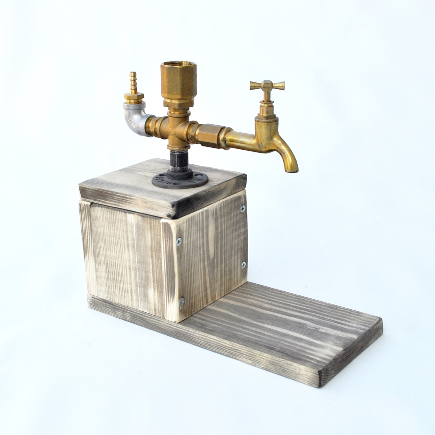 Distribuidor de bebidas 30x32 cm dourado/abeto