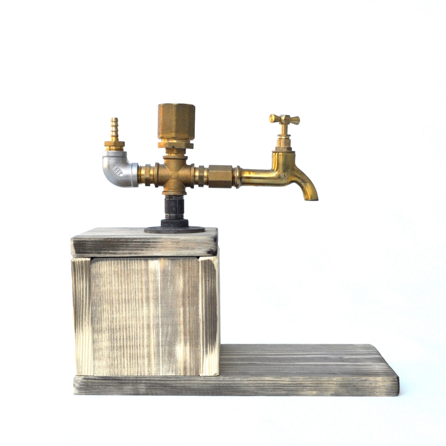 Distribuidor de bebidas 30x32 cm dourado/abeto