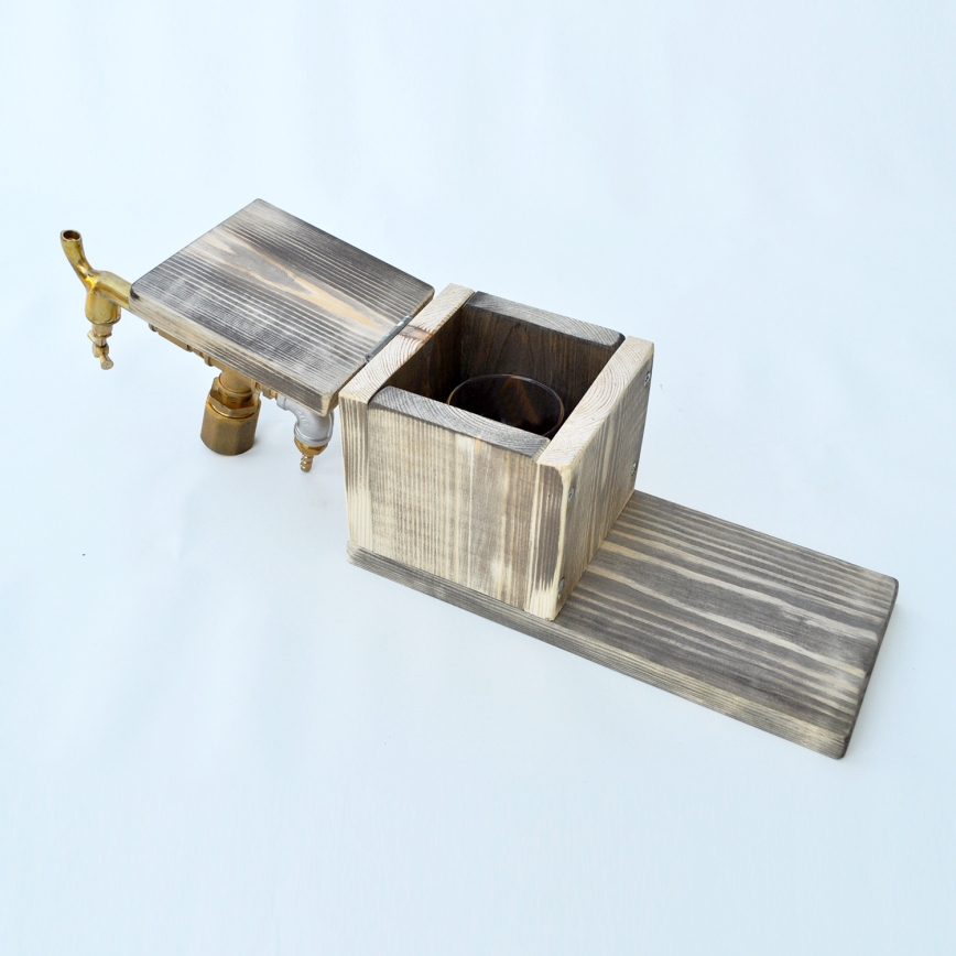 Distribuidor de bebidas 30x32 cm dourado/abeto