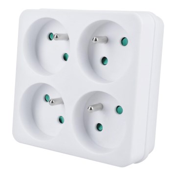 Divisor de tomadas 4x 10A branco