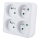 Divisor de tomadas 4x 10A branco