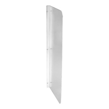 Divisória entre mictórios 3x80 cm inox/prateada