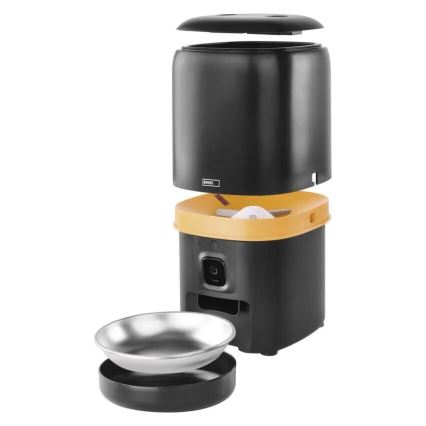 Distribuidor automático de ração com microfone e câmera 4l/5V/3xD Wi-Fi