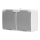 Double socket for humid environment IP54