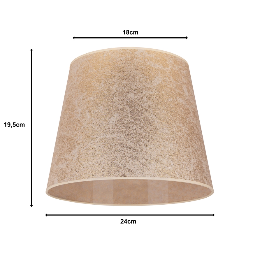 Duolla - Abajur CLASSIC M E27 diâmetro 24 cm dourado