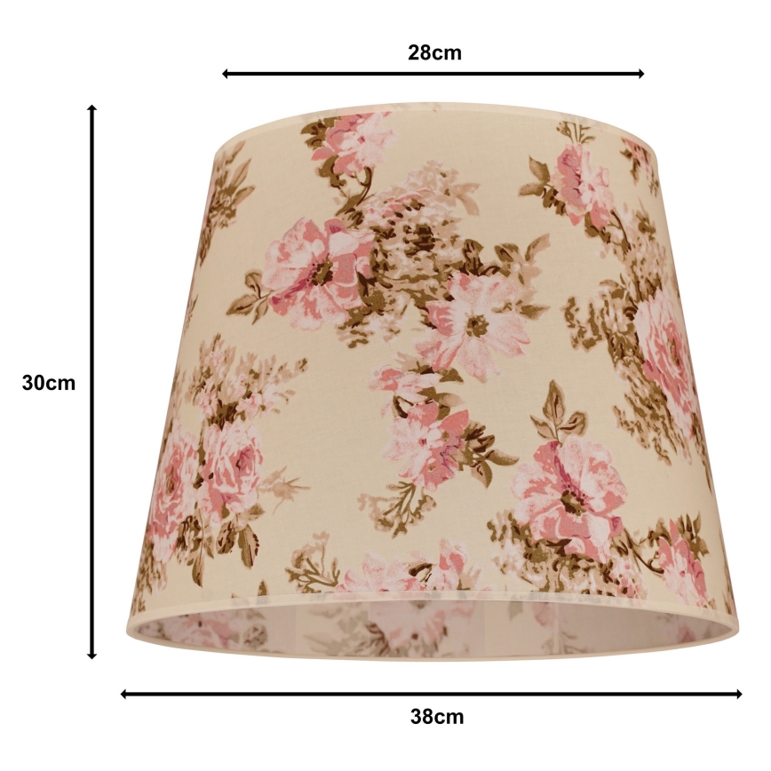 Duolla - Abajur para candeeiro CLASSIC L E27 diâmetro 38 cm rosa