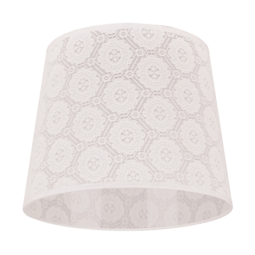 Duolla - Abajur para candeeiro de mesa CLASSIC M E27 diâmetro 24 cm branco