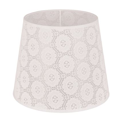 Duolla - Abajur para candeeiro de mesa CLASSIC M E27 diâmetro 24 cm branco