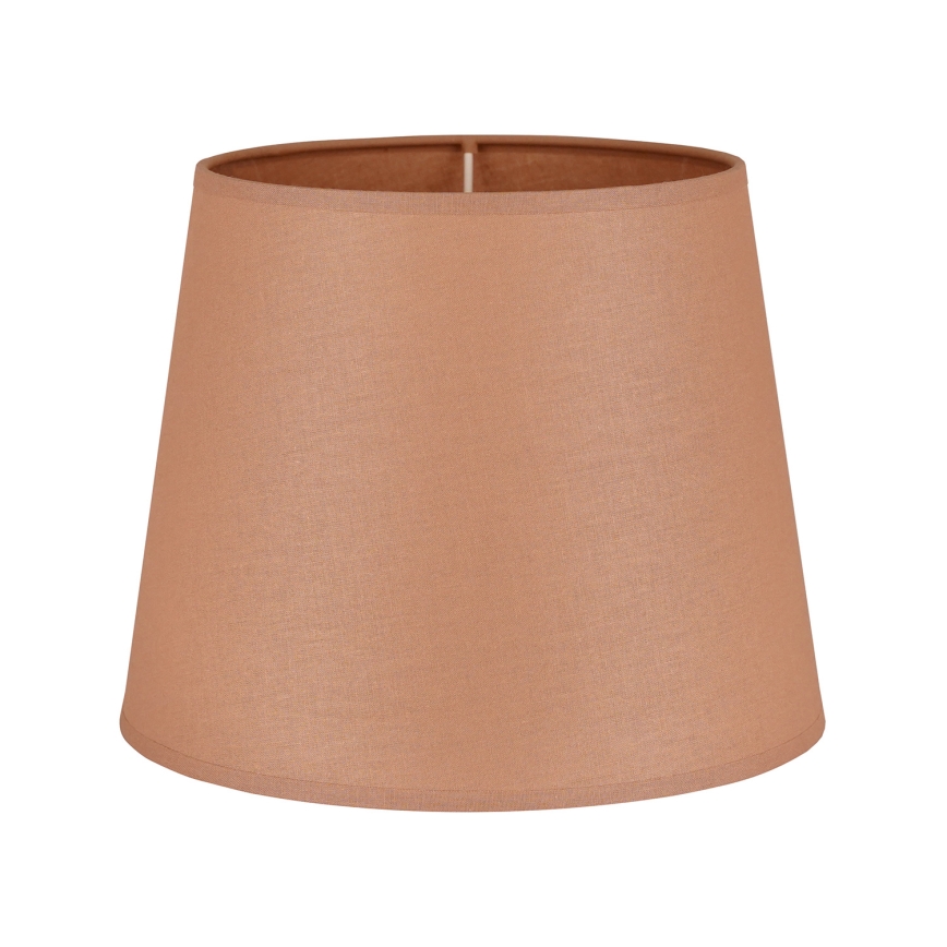 Duolla - Abajur para candeeiro de mesa CLASSIC M E27 diâmetro 24 cm castanho