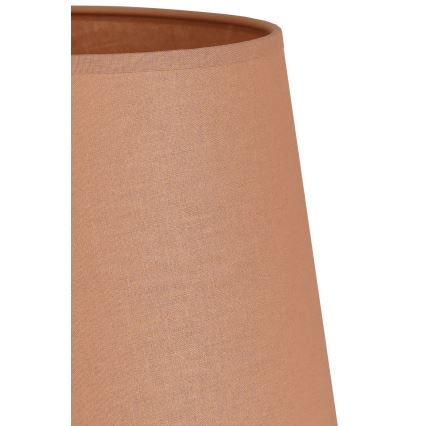 Duolla - Abajur para candeeiro de mesa CLASSIC M E27 diâmetro 24 cm castanho