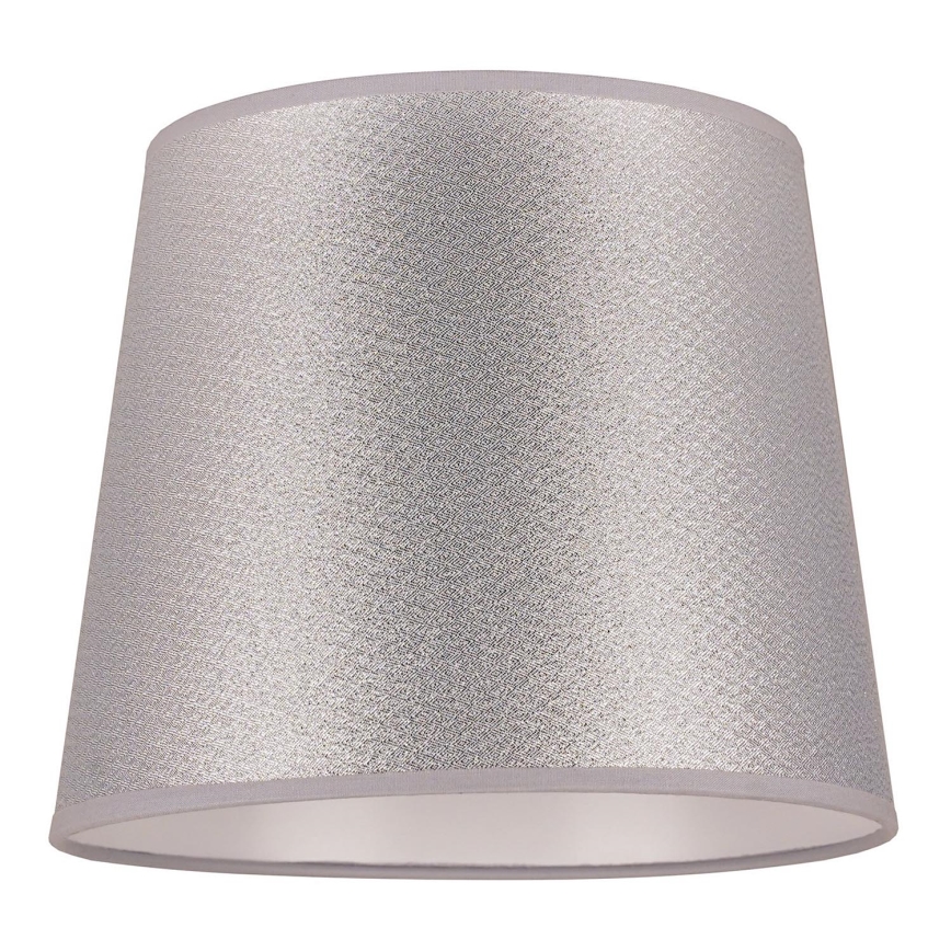 Duolla - Abajur para candeeiro de mesa CLASSIC M E27 diâmetro 24 cm prateado