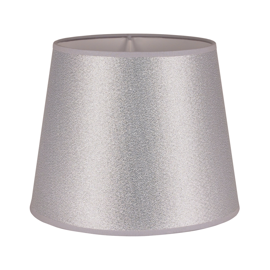 Duolla - Abajur para candeeiro de mesa CLASSIC M E27 diâmetro 24 cm prateado