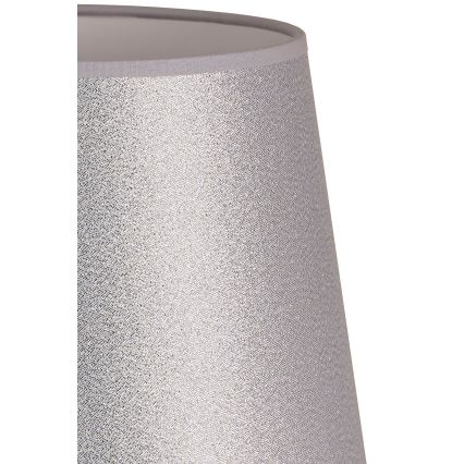 Duolla - Abajur para candeeiro de mesa CLASSIC M E27 diâmetro 24 cm prateado