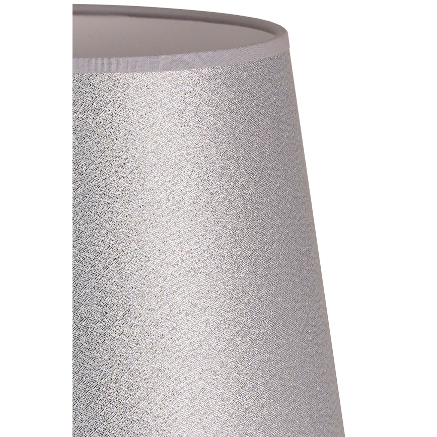 Duolla - Abajur para candeeiro de mesa CLASSIC M E27 diâmetro 24 cm prateado