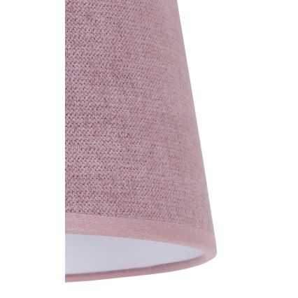 Duolla - Abajur para candeeiro de mesa CLASSIC M E27 diâmetro 24 cm rosa