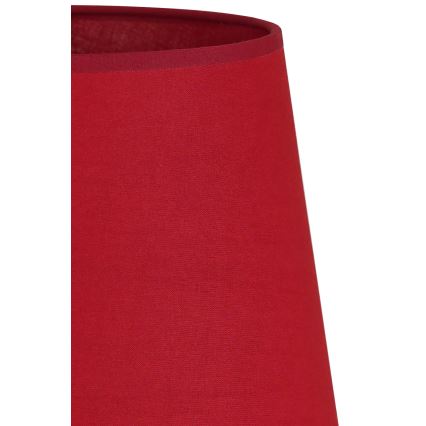 Duolla - Abajur para candeeiro de mesa CLASSIC M E27 diâmetro 24 cm vermelho